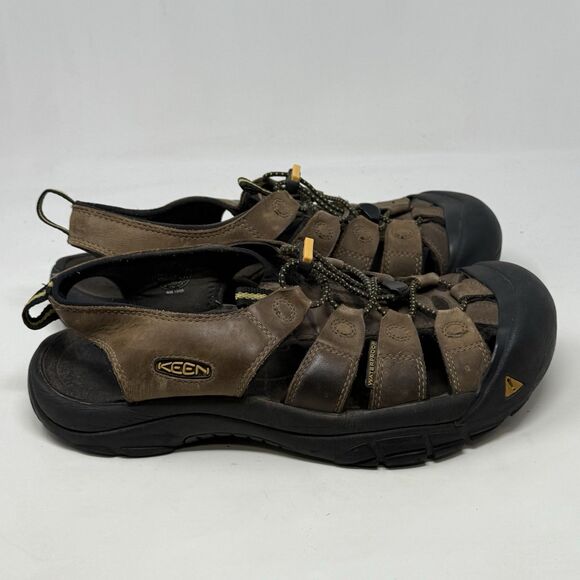 Keen Newport H2 Fisherman Sandals Mens 11 Brown Leather Hiking Waterproof Shoes main image 5